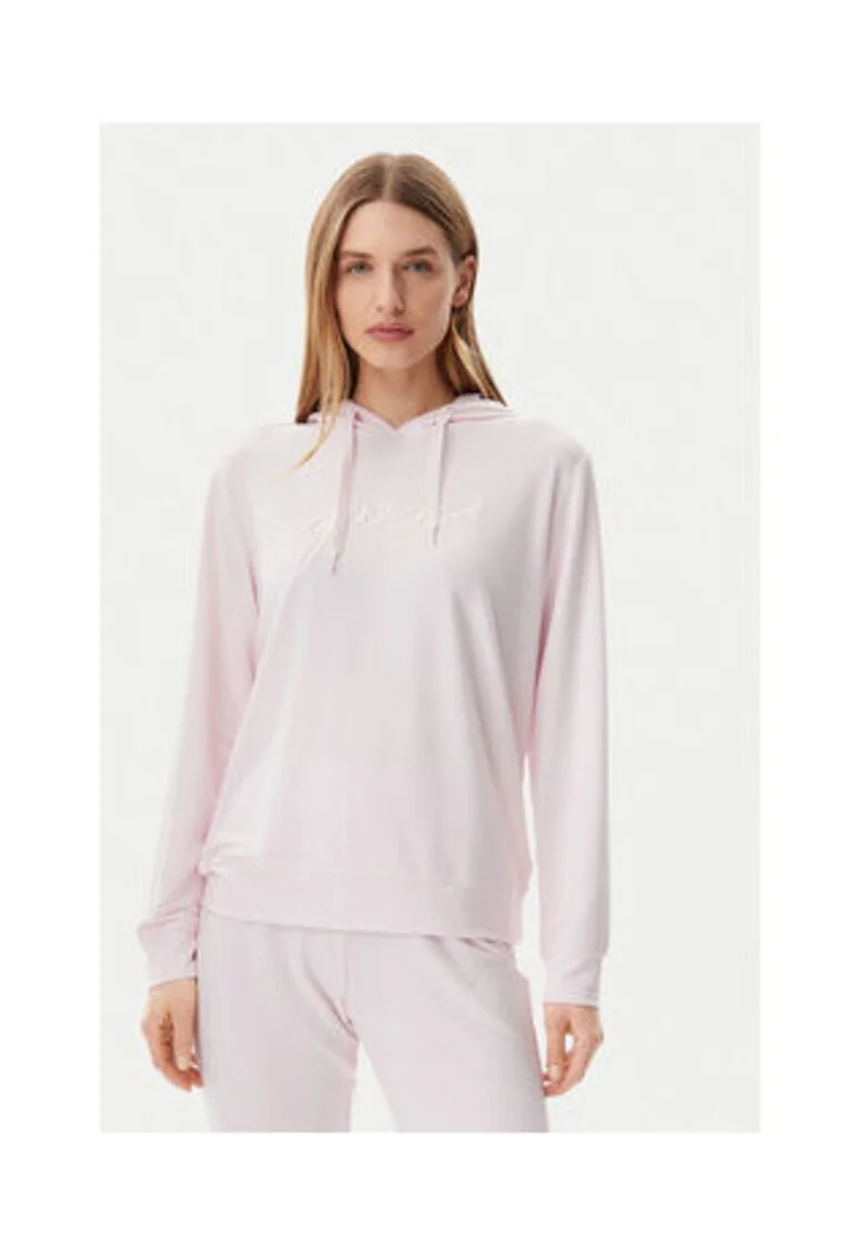 Hanorac regular fit cu logo brodat