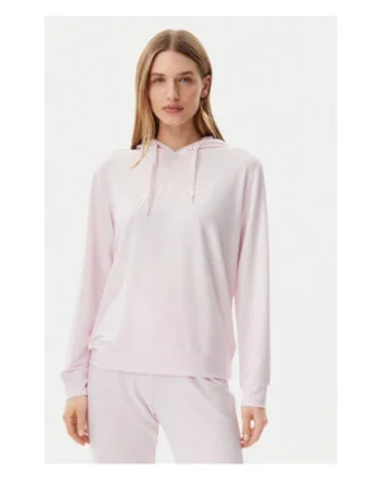 Hanorac regular fit cu logo brodat