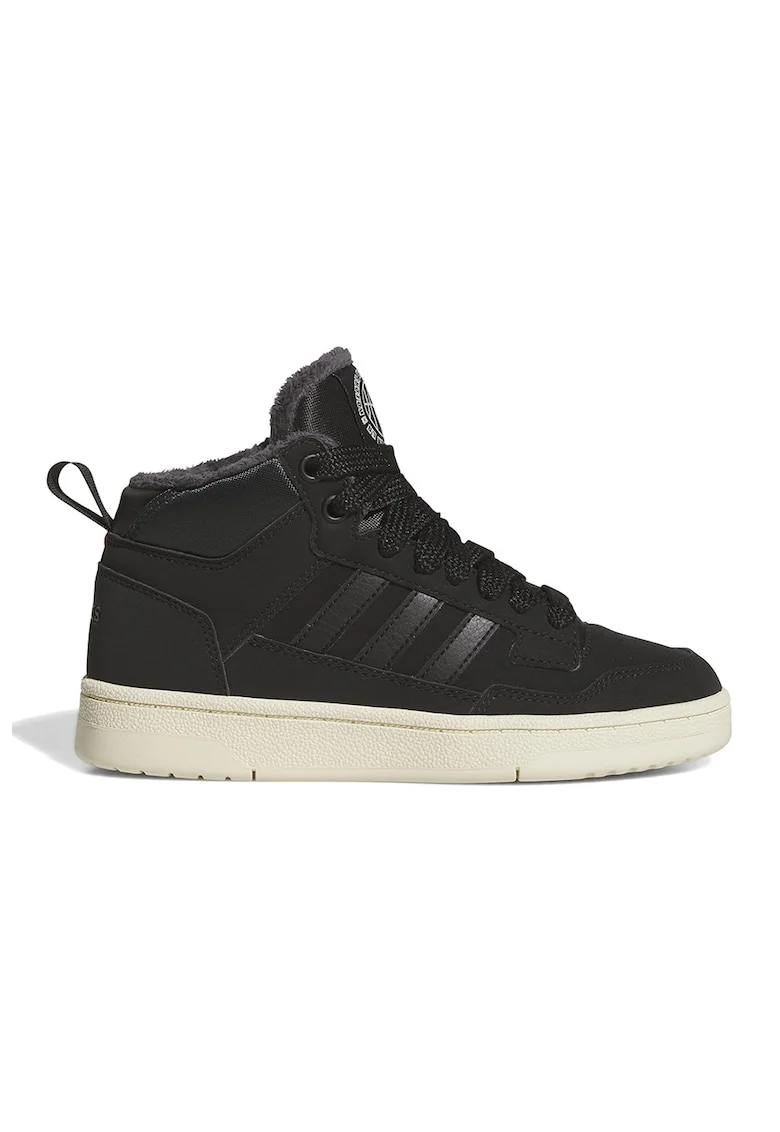 Pantofi sport mid-cut cu sireturi Rapid Court, Negru