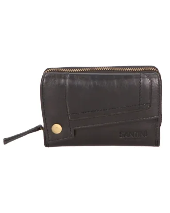 Portofel unisex de piele 27255, Negru