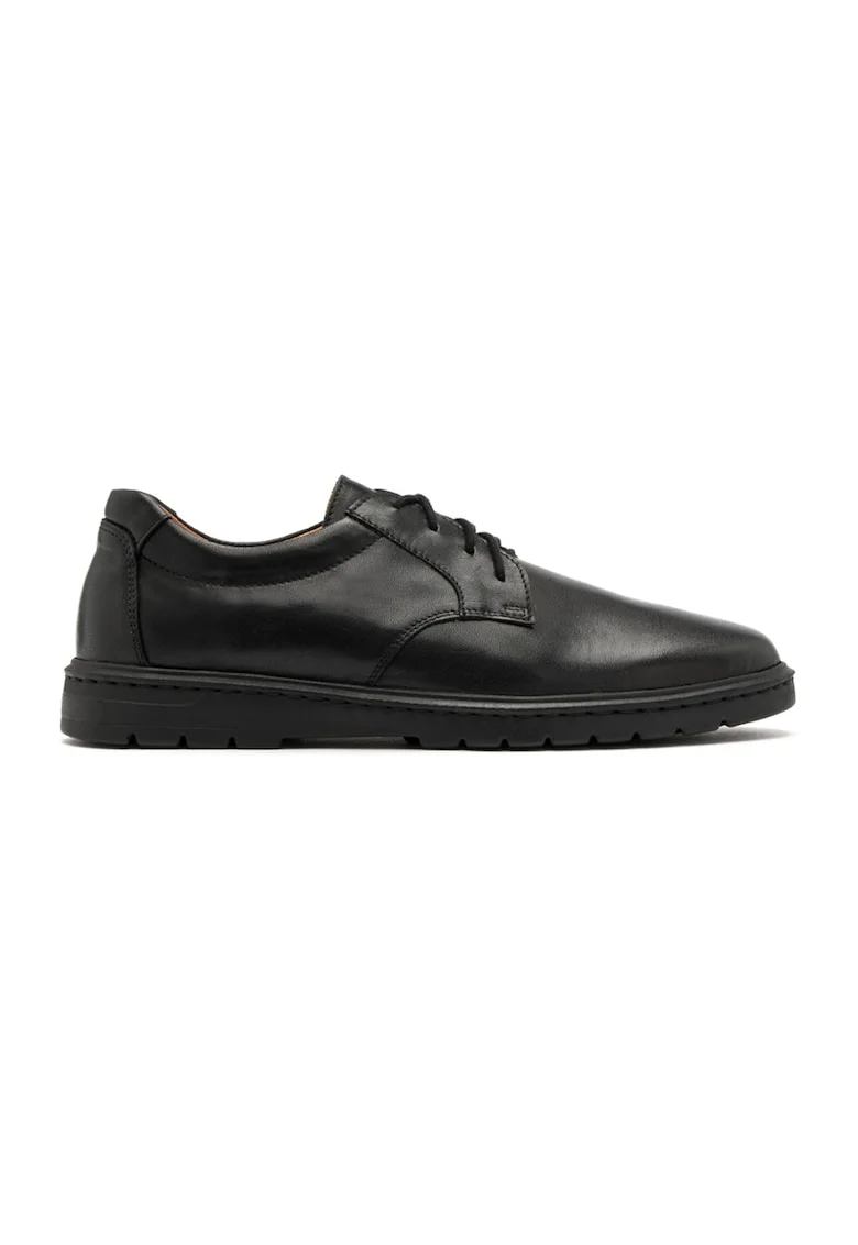 Pantofi uni de piele Liam 1, Negru