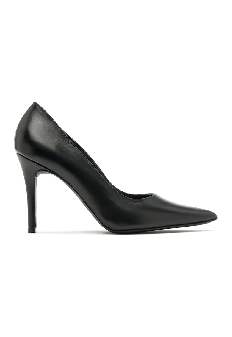 Pantofi de piele cu toc stiletto Hayley, Negru