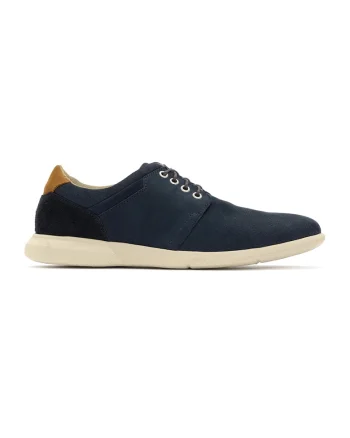 Pantofi de piele nabuc Ruth, Albastru inchis