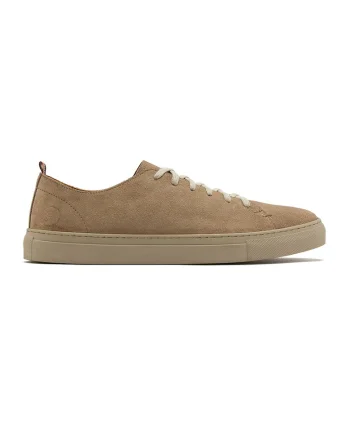 Pantofi sport de piele intoarsa Daniel, Bej