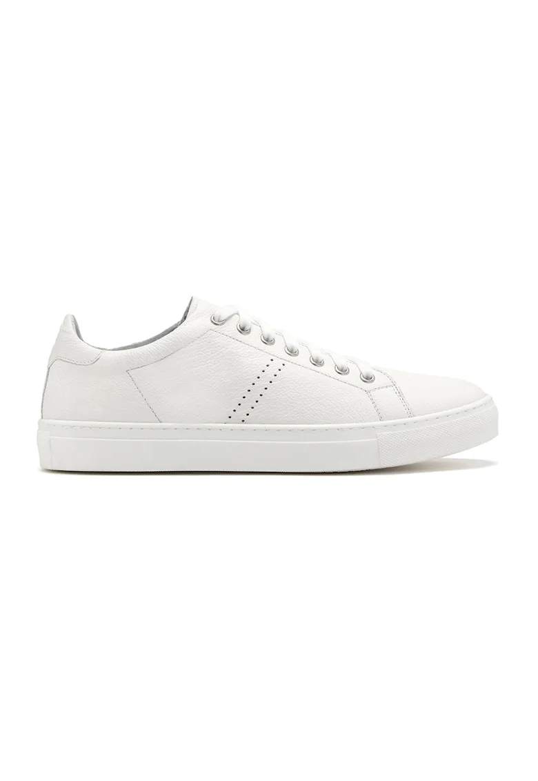 Pantofi sport de piele Daniel, Alb