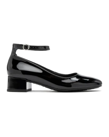 Pantofi de piele ecologica Sophie, Negru