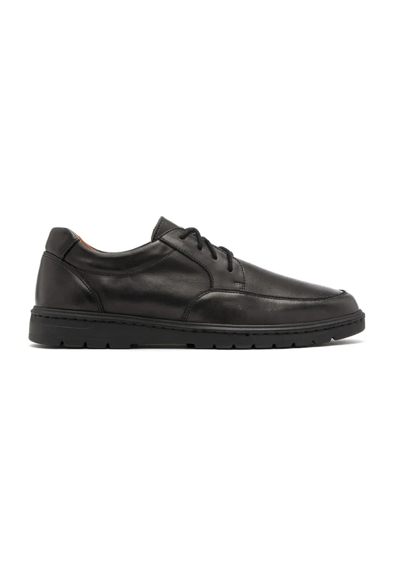 Pantofi uni de piele Liam, Negru