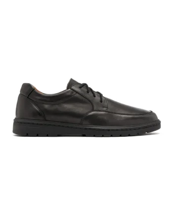 Pantofi uni de piele Liam, Negru