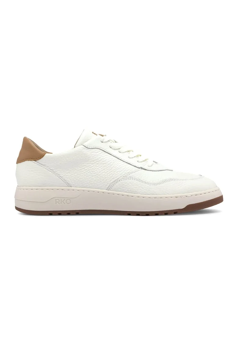 Pantofi sport de piele Nora, Alb fildes