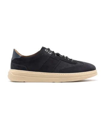Pantofi sport de piele intoarsa Ezra, Bleumarin inchis