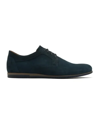 Pantofi casual de piele intoarsa Edo, Albastru inchis