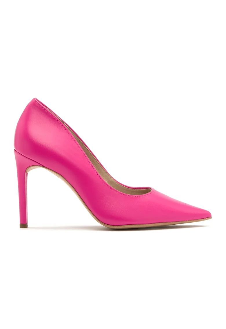 Pantofi de piele cu toc stiletto Daga, Fucsia