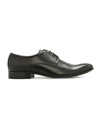 Pantofi de piele Casto, Negru stins
