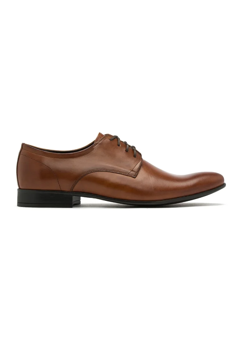 Pantofi de piele Casto, Maro