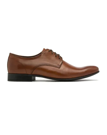 Pantofi de piele Casto, Maro