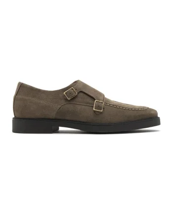 Pantofi de piele intoarsa Alfie, Kaki