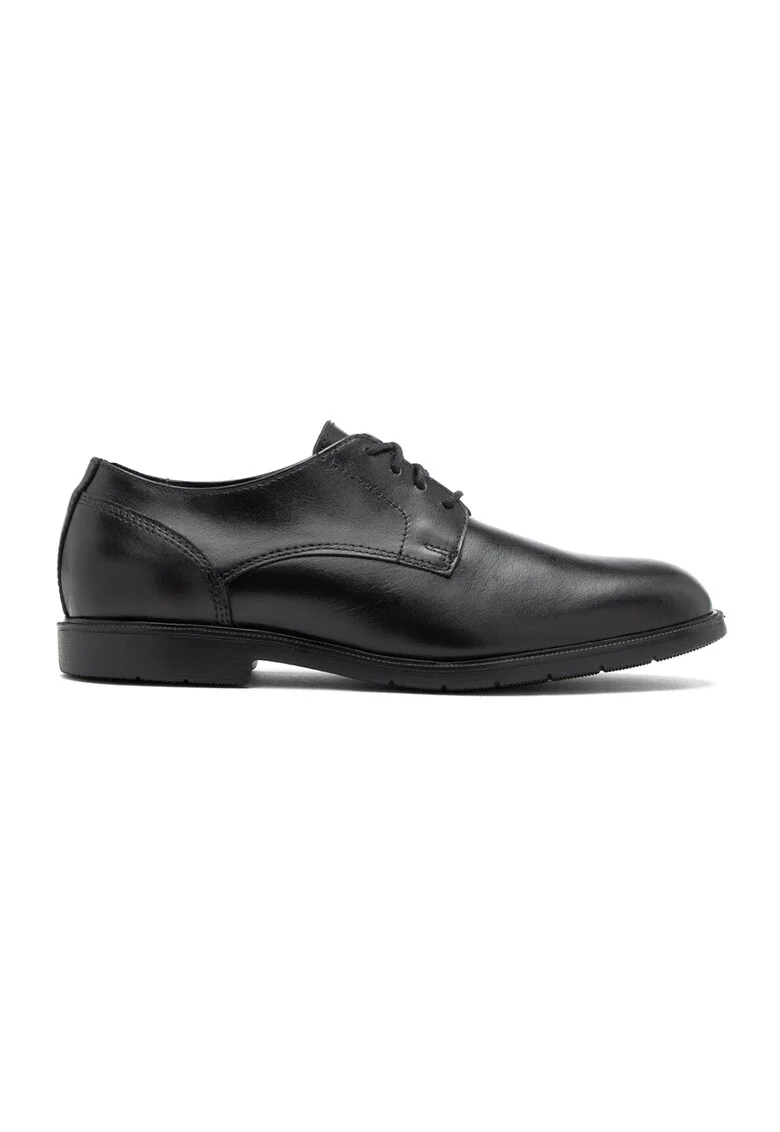 Pantofi derby de piele Santiago, Negru