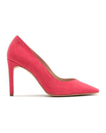 Pantofi de piele cu toc stiletto Aga, Roz aprins