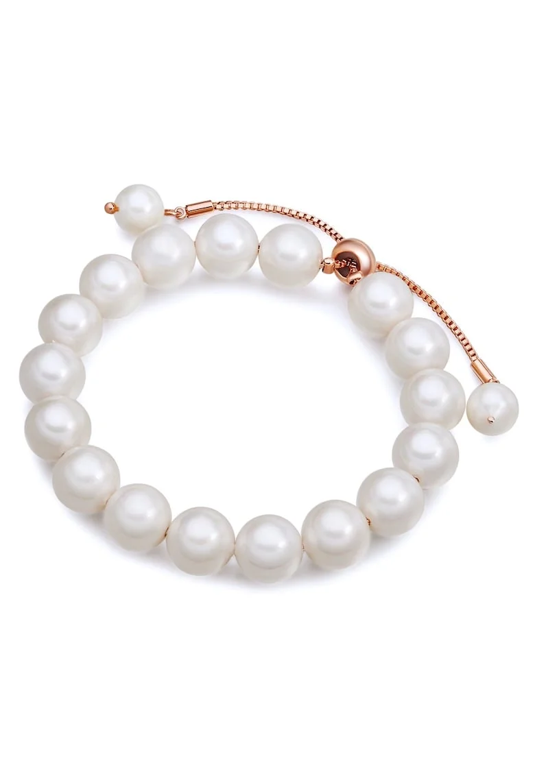 Bratara cu perle shell, Auriu rose