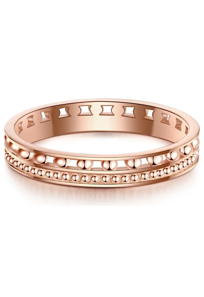 Inel placat cu aur de 14K, cu perforatii