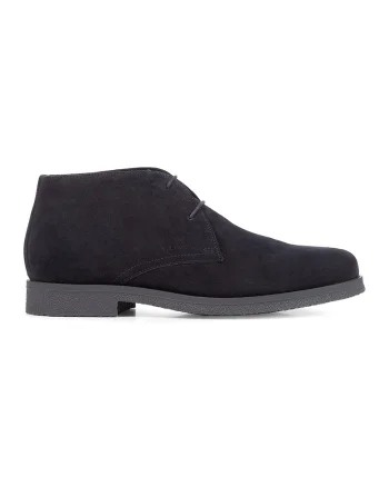 Pantofi casual de piele intoarsa Claudio, Bleumarin