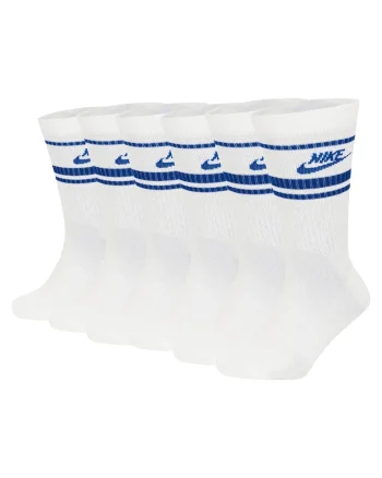 Set de sosete lungi unisex cu imprimeu logo Everyday Essential - 6 perechi, Alb