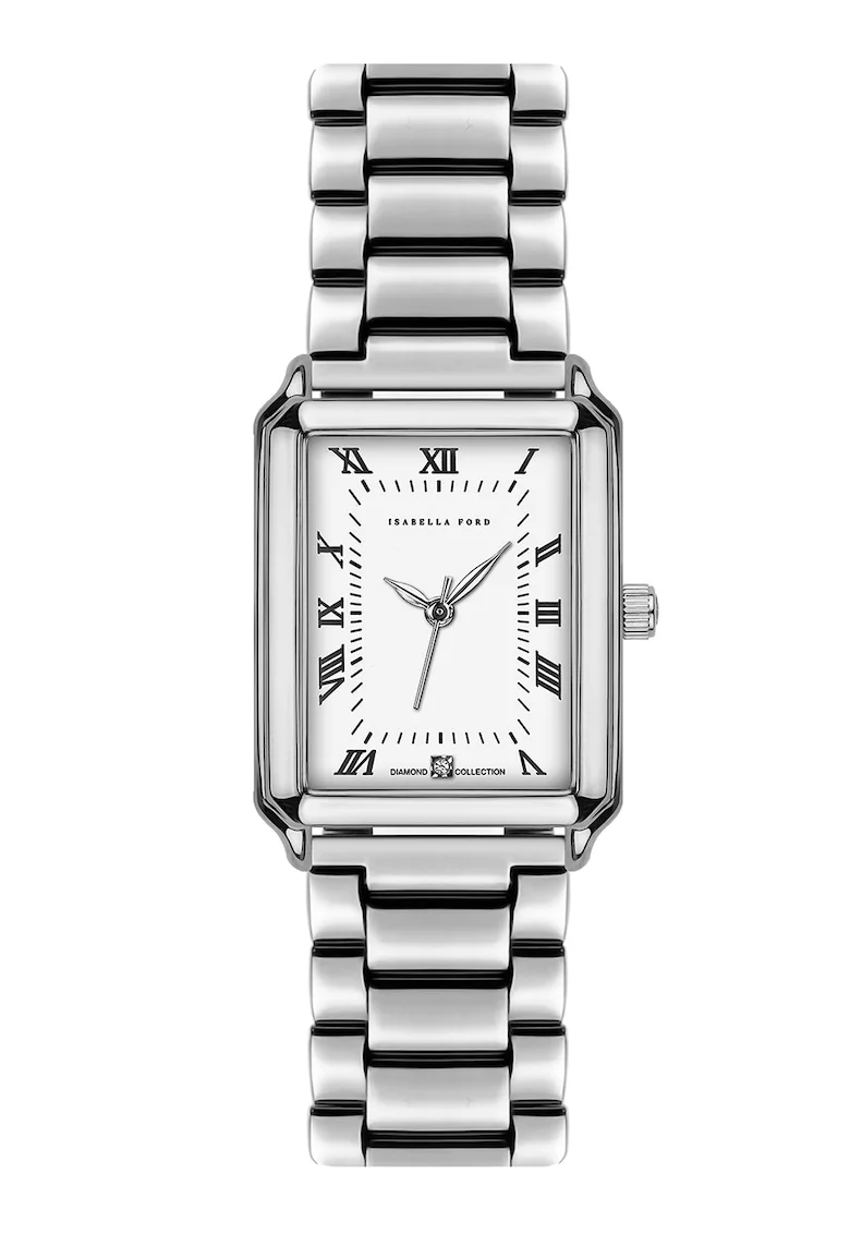 Ceas quartz cu diamant, Argint