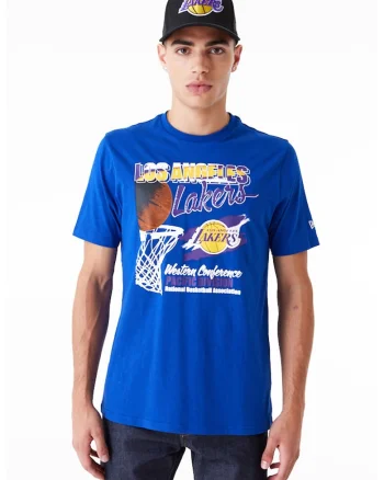 Tricou cu Los Angeles Lakers NBA, Albastru inchis
