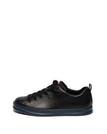 Pantofi sport de piele cu varf rotunjit