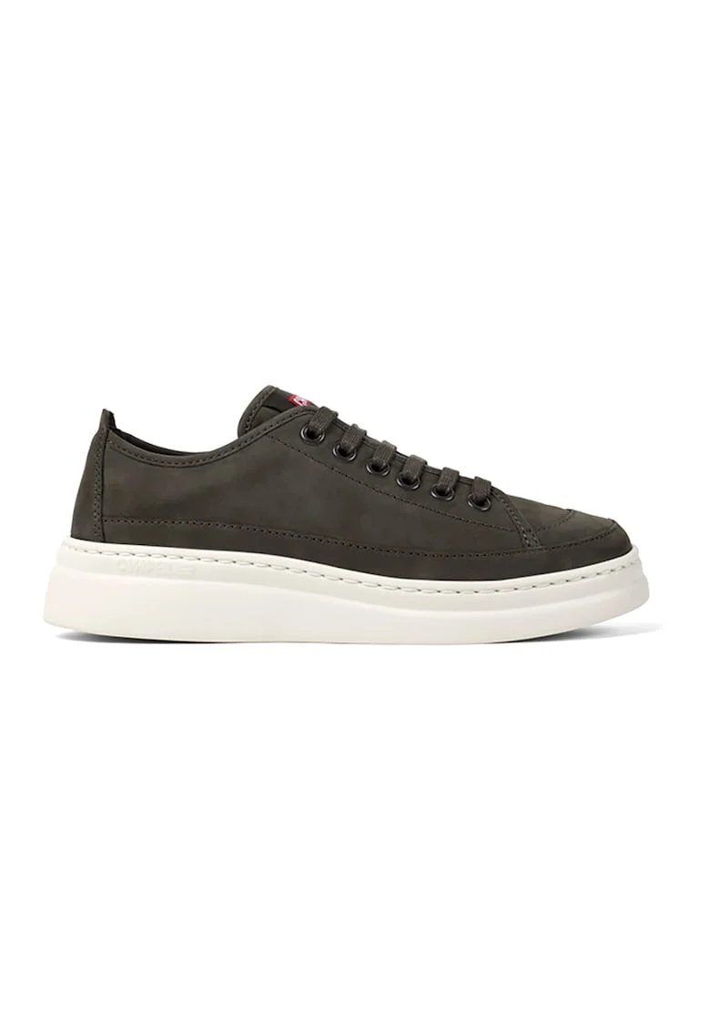Pantofi sport low-cut de piele Twins 50297, Gri inchis