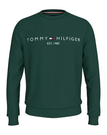 Bluza de trening din amestec de bumbac organic cu logo, Verde englez