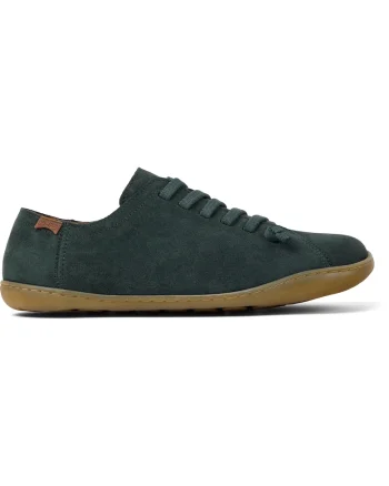 Pantofi de piele intoarsa Peu Cami 1347, Verde masliniu inchis