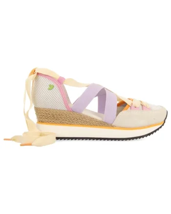 Pantofi sport cu garnituri de piele intoarsa si decupaje Sambor, Lila
