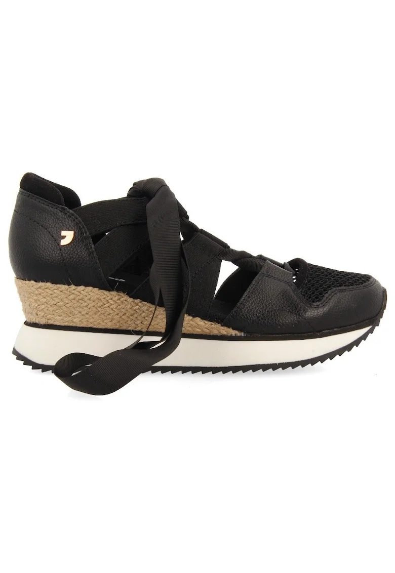 Pantofi sport cu garnituri de piele ecologica si decupaje Muir, Negru