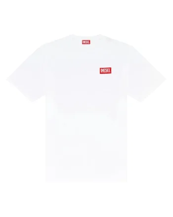 Tricou regular fit cu detaliu logo 31895 T-Box, Alb
