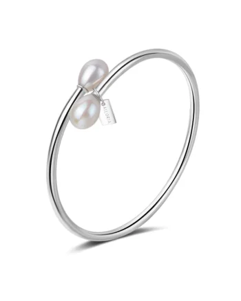 Bratara cu model rotund Masa 29263, Alb