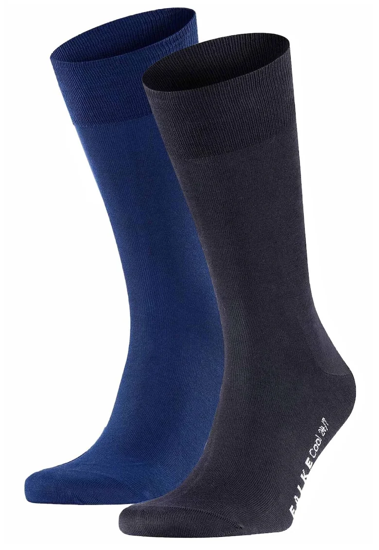 Sosete lungi din material respirabil Cool 24/7, Albastru inchis/Albastru