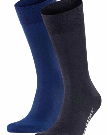 Sosete lungi din material respirabil Cool 24/7, Albastru inchis/Albastru