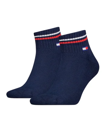 Set de sosete scurte unisex, striate - 2 perechi, Bleumarin