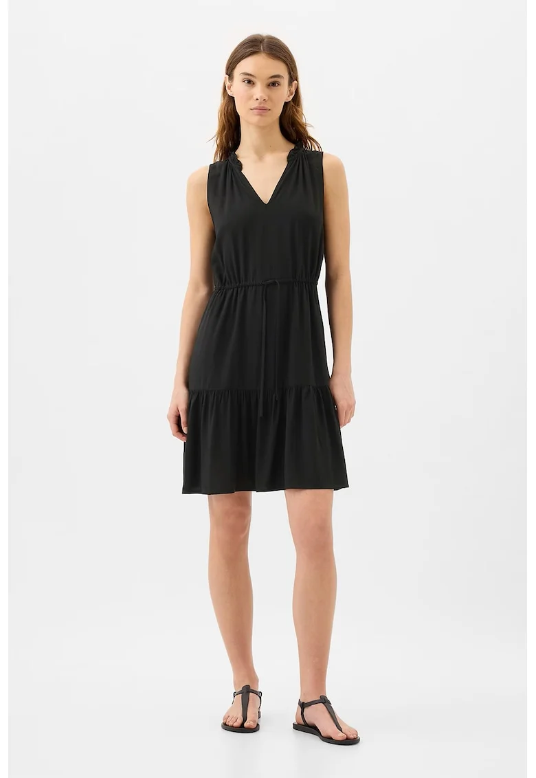 Rochie mini evazata, Negru