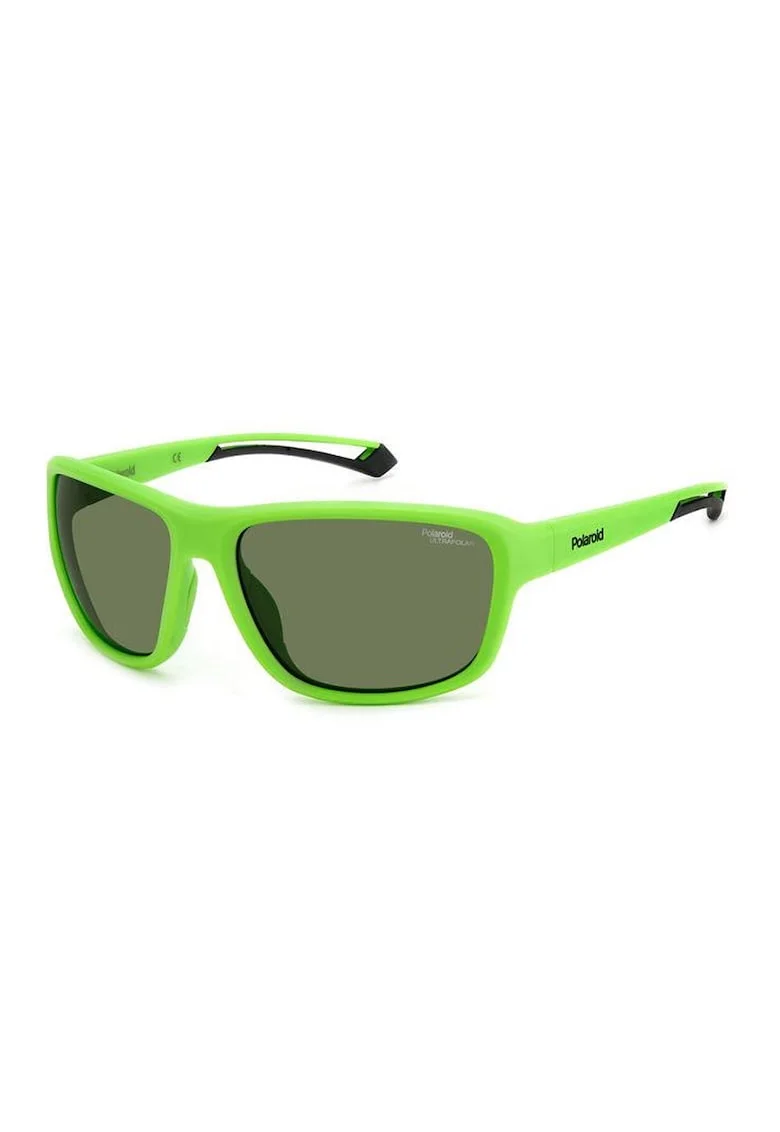 Ochelari de soare wrap - unisex cu lentile polarizate, Verde electric