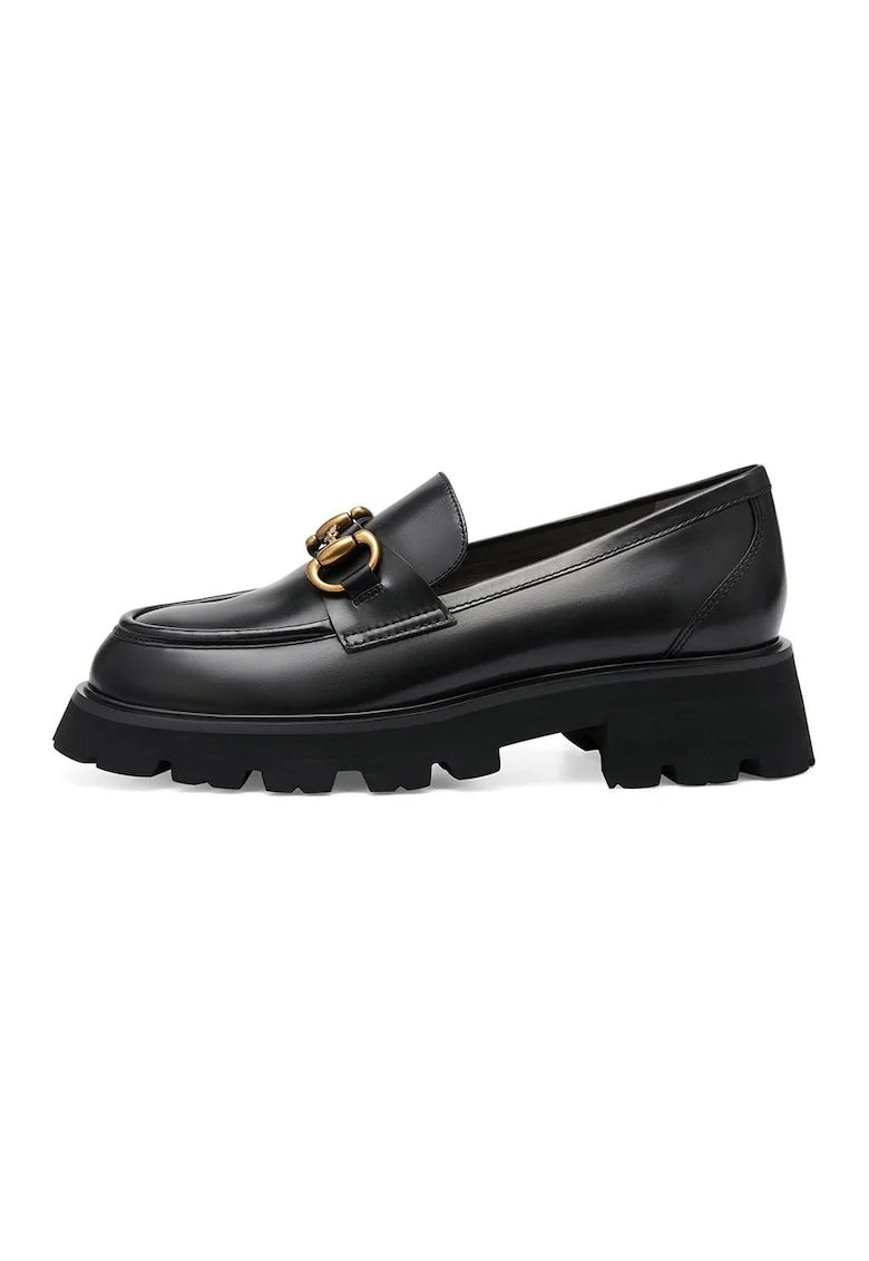 Pantofi loafer de piele, Negru