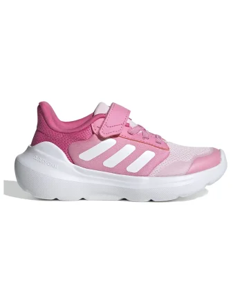 Pantofi sport Tensaur Run 2.0 cu velcro, Alb/Roz pastel