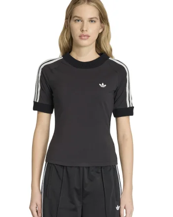 Tricou slim fit tricotat cu logo, Alb/Negru