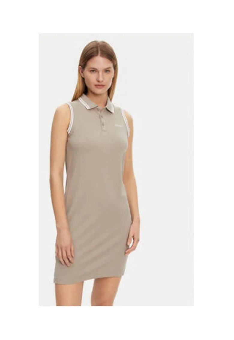 Rochie mini din amestec de bumbac organic