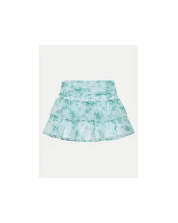 Fusta scurta cu model tropical