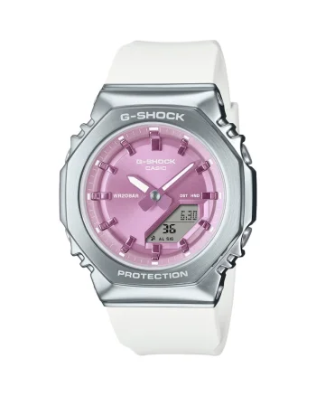 Ceas sport  GM-S2110-7A6ER, roz, 40mm, curea cauciuc alb, rezistent la apa 20 ATM