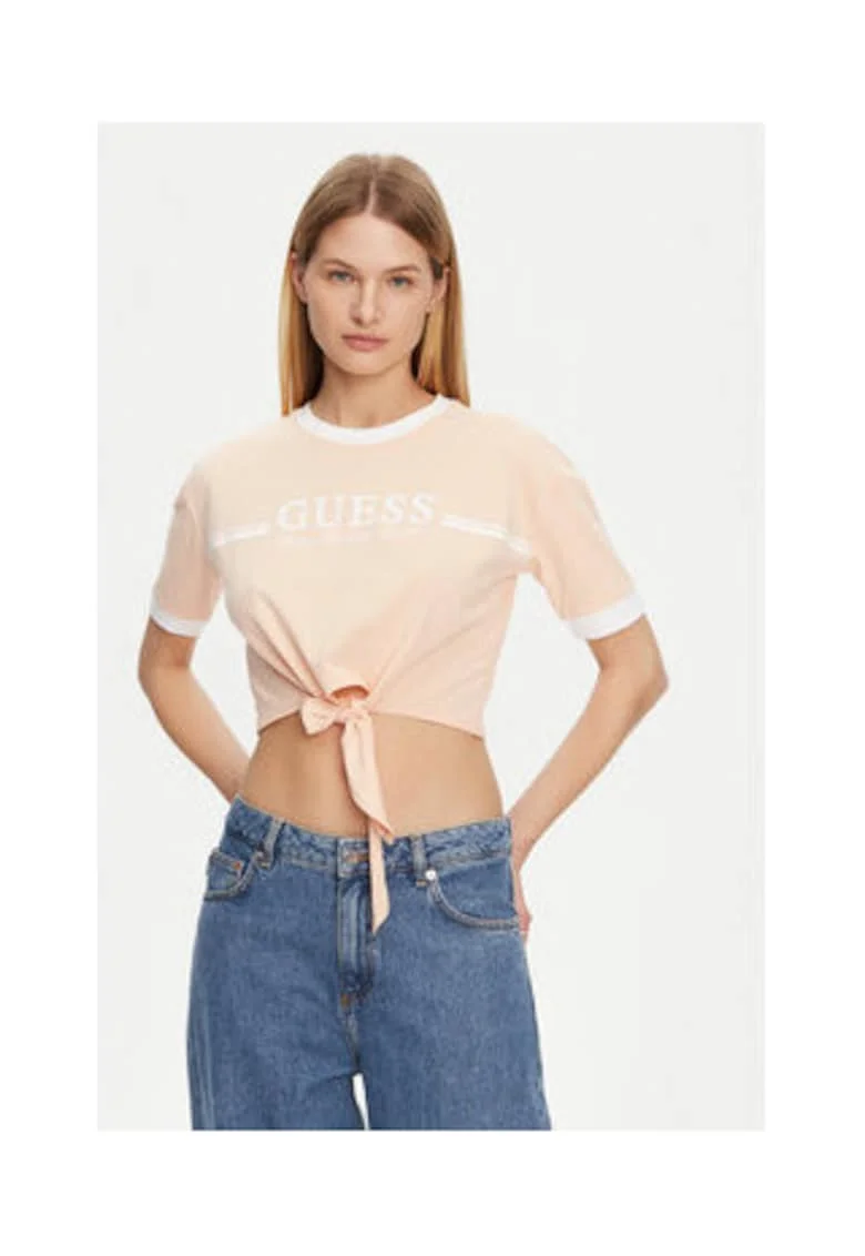 Tricou din bumbac organic cu detaliu cu nod