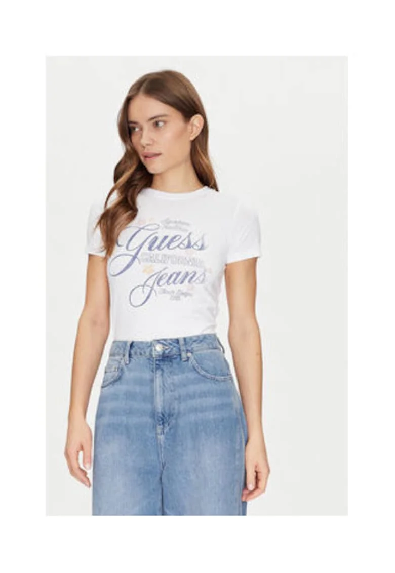 Tricou slim fit cu logo
