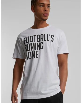 Tricou de bumbac cu imprimeu text, Alb